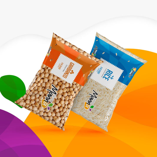 Nova Manna Rice & Garbanzo Duo Bundle 5 lbs ea (2 bags)